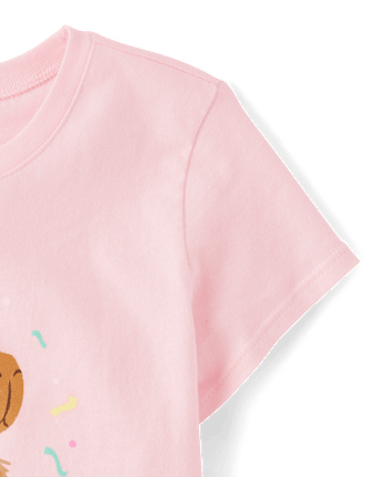 Girls Birthday Capybara Graphic Tee
