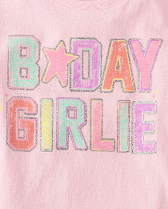Girls B-Day Girlie Graphic Tee