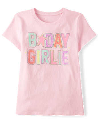 Girls B-Day Girlie Graphic Tee