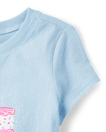 Baby And Toddler Girls Birthday Cake Graphic Tee