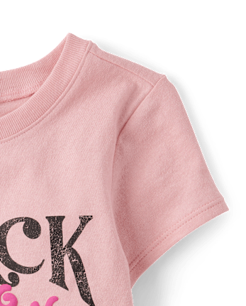 Baby And Toddler Girls Back History Graphic Tee