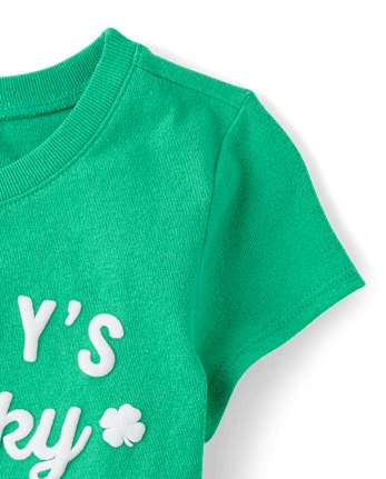 Baby And Toddler Girls St. Patrick's Day Daddy's Lucky Charm Graphic Tee