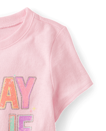 Baby And Toddler Girls B-Day Girlie Graphic Tee