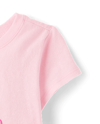 Baby And Toddler Girls 1 Birthday Graphic Tee