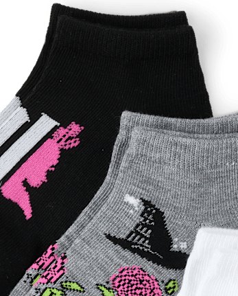Baby And Toddler Girls Wickedâ¢ Ankle Socks 6-Pack
