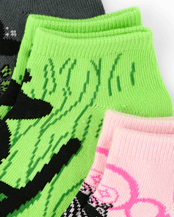 Baby And Toddler Girls Wickedâ¢ Ankle Socks 6-Pack