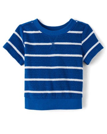 Baby Boys Striped Terry 3-Piece Playwear Set