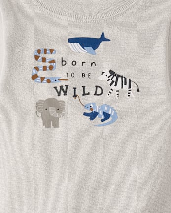 Baby Boys Animal Bodysuit 5-Pack