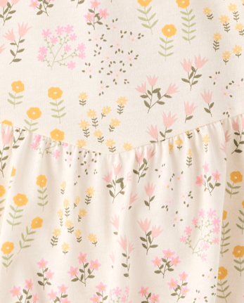 Baby Girls Floral Bubble Romper