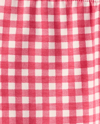 Baby Girls Gingham Ruffle Leggings 2-Pack