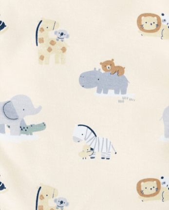 Baby Boys Animal Bib And Burp Cloth 6-Piece Set