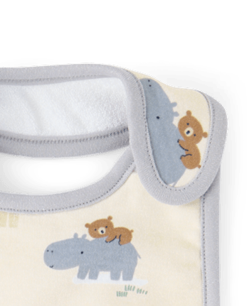 Baby Boys Animal Bib And Burp Cloth 6-Piece Set