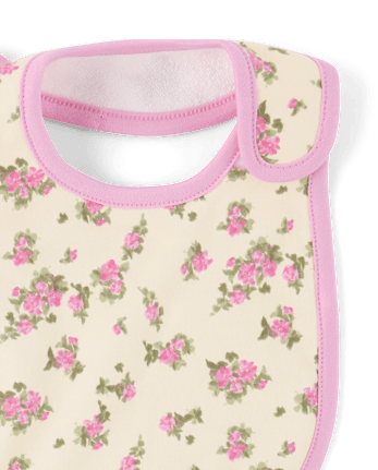 Baby Girls Floral Bib And Burp Cloth 6-Piece Set
