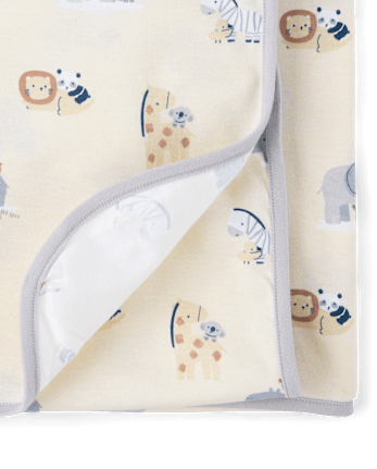 Baby Boys Animal Swaddle Blanket 2-Pack