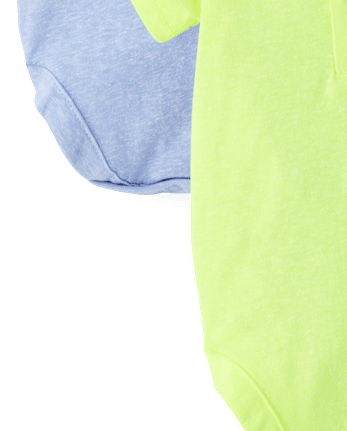 Baby Boys Marled Henley Bodysuit 3-Pack