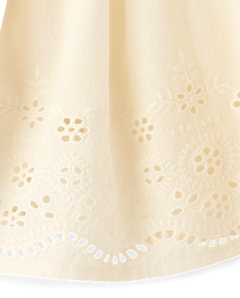 Baby Girls Eyelet Flutter Dress