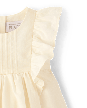 Baby Girls Eyelet Flutter Dress