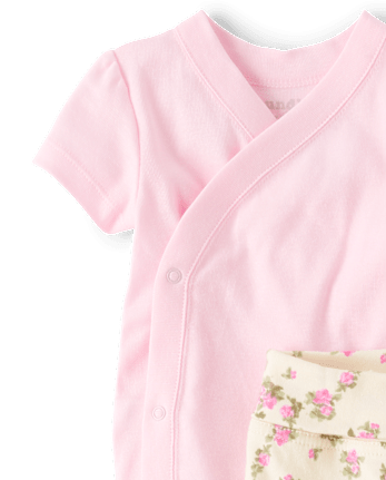 Baby Girls Floral 2-Piece Outfit Set