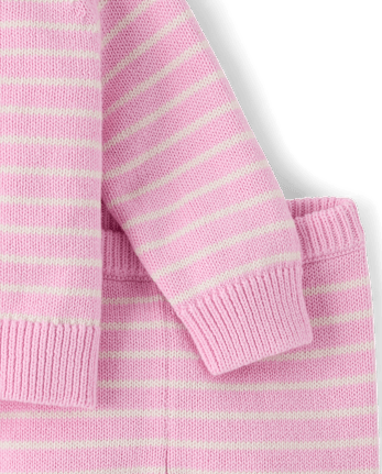 Baby Girls Striped 2-Piece Outfit Set