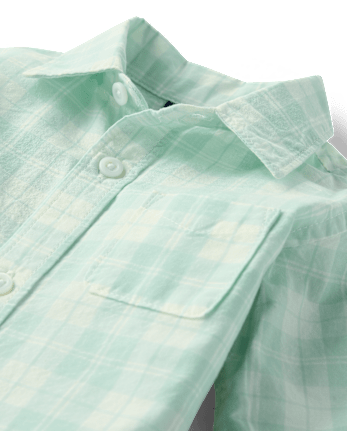 Baby Boys Plaid 2-Piece Outfit Set