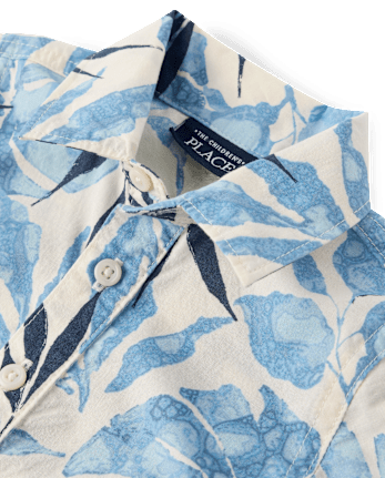 Baby Boys Tropical Romper 2-Piece Outfit Set