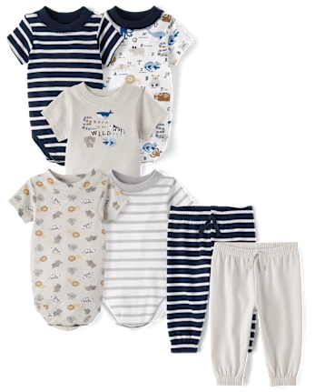 Baby Boys Striped Jogger Pants 2-Pack