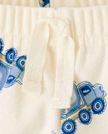 Baby Boys Construction Vehicle Jogger Pants 2-Pack