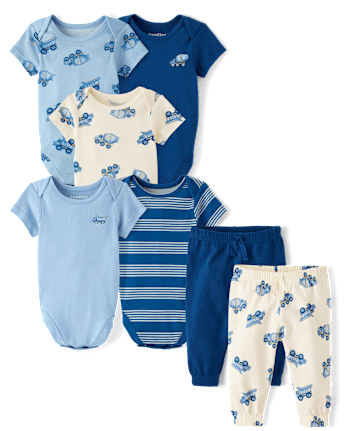 Pantalons de jogging pour bébé garçon, motif véhicules de chantier (lot de 2)