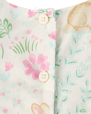 Baby Girls Bunny Bow Flutter Dress