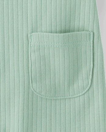 Baby Boys Roll Cuff Ribbed Romper