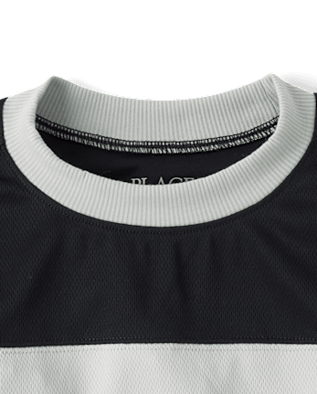 Boys Quick Dry Colorblock Mesh Football Jersey