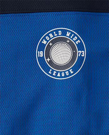 Maillot de football garçon à séchage rapide en maille colorée