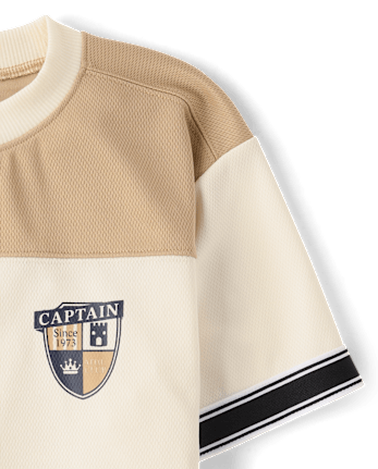 Boys Quick Dry Colorblock Mesh Football Jersey