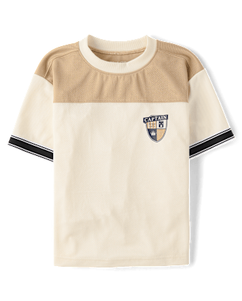 Boys Quick Dry Colorblock Mesh Football Jersey