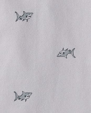 Boys Shark Soft Pique Polo