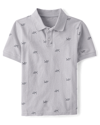 Boys Shark Soft Pique Polo