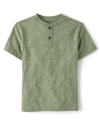 Haut Henley chiné pour garçon