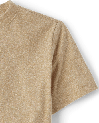 Boys Marled Henley Top