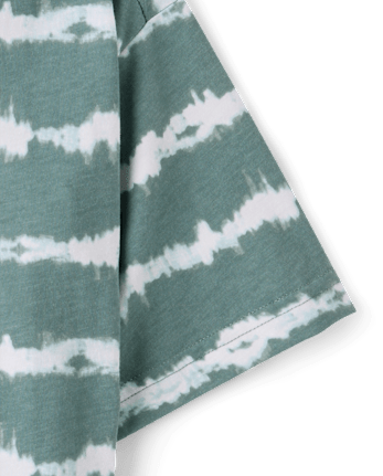 Boys Tie Dye Striped Tee