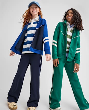 Kids Contrast Scuba Track Pants