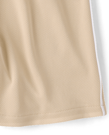 Short de sport enfant à séchage rapide et bandes latérales en maille