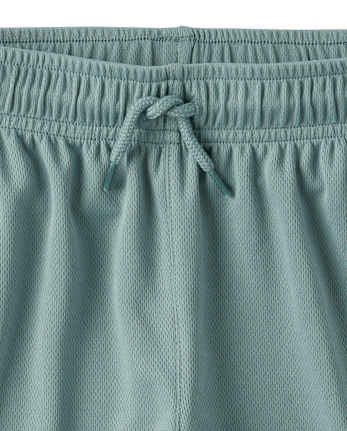 Kids Quick Dry Side Stripe Mesh Active Shorts