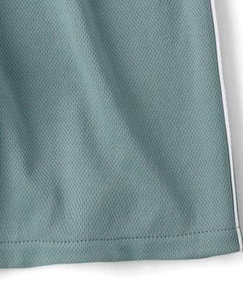 Kids Quick Dry Side Stripe Mesh Active Shorts