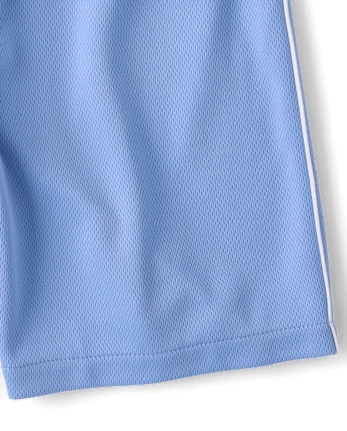 Short de sport enfant à séchage rapide et bandes latérales en maille