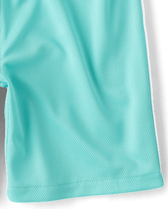 Kids Quick Dry Side Stripe Mesh Active Shorts