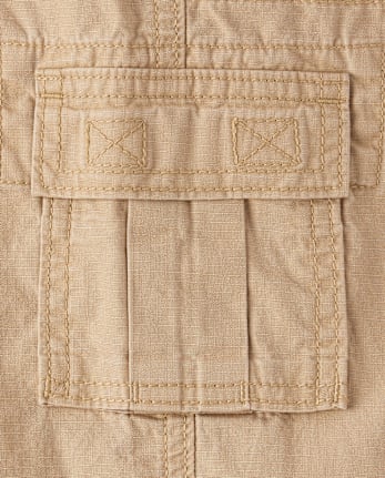 Boys Ripstop Baggy Pull On Cargo Pants