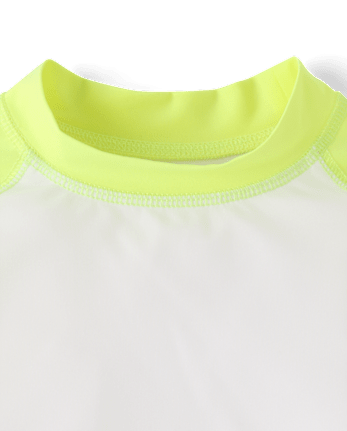 Boys Palm Tree Rashguard Swimsuit