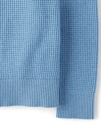 Boys Waffle Knit Sweater