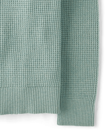 Boys Waffle Knit Sweater