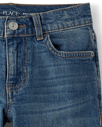 Boys Roll Cuff 90s Loose Jeans